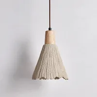 Plafonnier LED en Micro Ciment Style Wabi Sabi Japonais, Lampe Suspendue Minimaliste Nordique pour la Maison, la Chambre à Coucher, la Villa Creative Micro