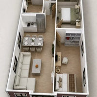 Maison conteneur mobile certifiée CE de 20 pieds, préfabriquée en panneaux sandwich d'acier, bureau, hôtel, bâtiment