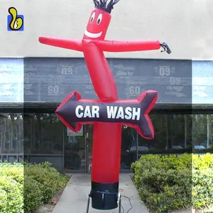 Araba yıkama şişme reklam havalı germe makinesi ok ile