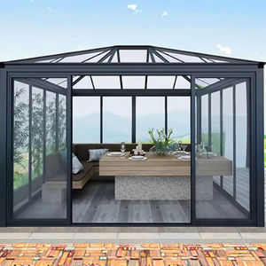 غرف شمسية تجارية من الألمنيوم من أورينت، بيوت زجاجية، أغطية فناء خارجية، غرفة شمسية قائمة بذاتها، حديقة شتوية، مستودع، فيلا، زجاج منخفض الانبعاثية - Product Image 2