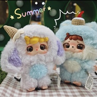 Mitu Tu Hula La Première Génération Poupée en Peluche Mignonne Tendance Breloque de Sac de Jeu Poupée de Dessin Animé pour Bébé de Trois Ans Boîte Mystère Échelle 1/12
