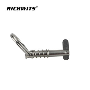 RICHWITS Goupille à ressort en acier inoxydable à anneau de traction, verrouillage automatique, quincaillerie marine, goupille à verrouillage rapide pour réparation de pare-soleil fixe - Product Image 2