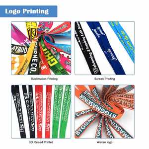 Wholesale No Printing Plain Flat <b>Polyester</b> Blank Printed <b>Lanyard</b> With Safety Breakaway Bulk - Product Image 4