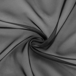 Cortina de Voile Terylene Pronta para Uso, Cor Sólida, Transparente, Retardante de Chamas para Quarto, Sala de Estar, Varanda, Casamento - Product Image 2