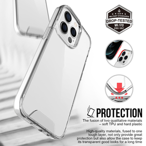 เคสโทรศัพท์ PC ใสแบบใสสำหรับ iPhone 13 Pro 17E 17Air 16E 15 14 Plus 12 11 Pro Max เคสฝาหลังป้องกันการกระแทก - Product Image 2