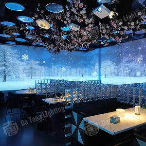 Sistema de Proyección Inmersiva para Áreas de Comedor de Restaurantes Temáticos con Sensor de Movimiento y Experiencia Visual Interactiva - Product Image 3