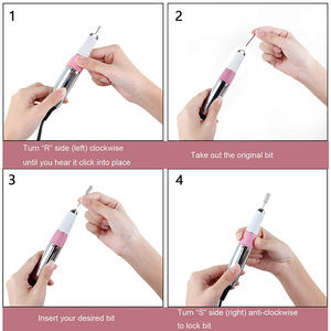 Mini portátil 30000 Rpm Rosa <span class=keywords><strong>manicura</strong></span> <span class=keywords><strong>pedicura</strong></span> recargable eléctrico Efile taladro de uñas para uñas acrílicas - Product Image 2