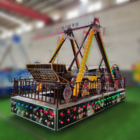 Aire de jeux pour enfants piste mobile Mini bateau pirate jeux mécaniques de divertissement tour de parc ou centre commercial balançoire bateau pirate à vendre
