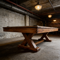 Mesa de Billar Profesional de Alta Gama, Personalizada, de 9 pies, de Madera Sólida, Moderna, con Cojín de Pizarra, Bolsillos de Cuero Genuino y Sistema de Retorno de Bolas