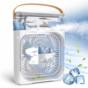 Mùa Hè Văn Phòng Bàn Phun Sương <span class=keywords><strong>Fan</strong></span> Điều Hòa Không Khí Làm Việc Quạt Điện Đầy Màu Sắc LED Nước Sương Mù <span class=keywords><strong>Fan</strong></span> Sẵn Sàng Cổ Phiếu Cho Nhà - Product Image 4