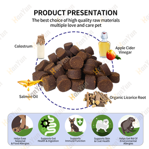 Supplément immunisé contre les allergies pour chiens-allers-piqûres immunisées avec Omega 3 huile de saumon de saumon sauvage d'alascan + probiotiques pour chiens nutrition - Product Image 2