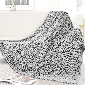 Cheetah In Chăn Mềm Ấm Cúng Màu Đen Lông Cừu Trọng Lượng Nhẹ Sang Trọng Mờ Tối Màu Xám <span class=keywords><strong>Leopard</strong></span> In Trang Trí Nội Thất Quà Tặng Cho Phụ Nữ Người Đàn Ông - Product Image 4