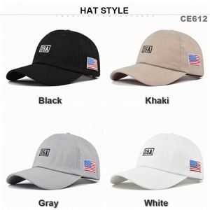 Gorras de Béisbol Americanas Deportivas y Formales con Bordado Personalizado al por Mayor, Unisex, 100% Algodón, Tejido Común, Sin Estructura, Estilo USA - Product Image 6