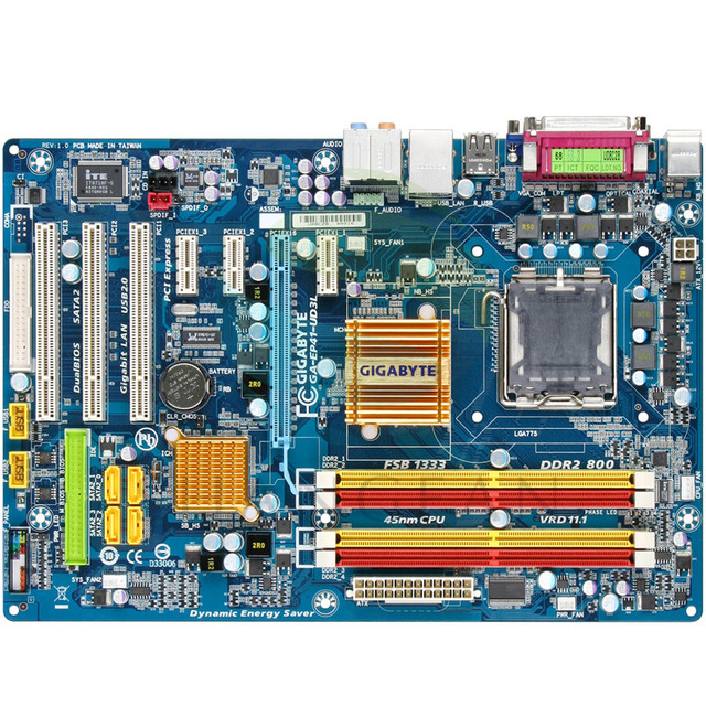 GA-EP41-UD3L Desktop Motherboard G41 Socket LGA 775 for Core 2 Pentium Celeron DDR2 8G ATX Used EP41-UD3L Mainboard