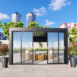 Pergola in alluminio puro Pergola giardino Setup 8x8 impermeabile sostenibile personalizzato - Product Image 1