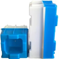 Nouveau design de briques de pavage en béton creuses et emboîtables, blocs de ciment en plastique en forme de I, durables