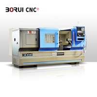 Tour CNC à lit plat multifonction CK6140 avec tourelle électrique à 4 postes pour le tournage, le perçage et le filetage en une seule opération