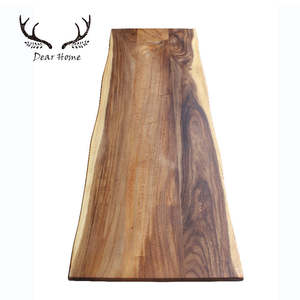 Personalizado de alta calidad restaurante de muebles de madera maciza mesa de comedor tablón de madera de <span class=keywords><strong>nogal</strong></span> natural <span class=keywords><strong>encimera</strong></span> - Product Image 3