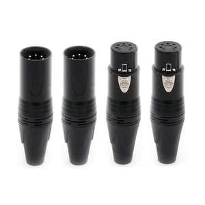 מפעל oem מתכת מקצועי פגז זכר ונקבה xlr 3 4 5 6 7 pin מחבר xlr יכול להתאים אישית לוגו כסף/סיכה מצופה זהב - Product Image 6