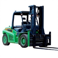 Chariot élévateur électrique 7 tonnes RKF70 avec batterie lithium-ion, tables élévatrices pour la manutention des matériaux, service OEM, tables élévatrices pour chariots élévateurs électriques