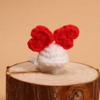 Topi Hamster Desain Kartun Lucu, Set Rajutan Benang Bulu Angsa Bebek, Topi Boneka Rajut Tangan Murni Semua Musim