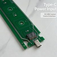 PCBA con Control Táctil Tipo-C, Placa de Circuito Táctil Capacitiva de 6 Teclas con Pantalla de 2 Dígitos para Equipos de Belleza y Peluquería