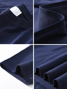 MT2597 Manufacturer Wholesales Custom 3XL 250 GSM 100% Cotton Knitted Oversized Men's Blank T-Shirts - Product Image 3