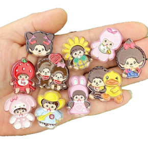 Abalorios de Personajes de Dibujos Animados Lindos para Manualidades DIY, Cuentas Focales para Hacer Pulseras, Joyería para iPhone, Accesorios para Llaveros y Bolígrafos - Product Image 1