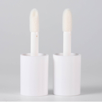 Nouvel emballage cosmétique vide de 6,5 ml, transparent, en plastique, avec brosse épaisse, bouchon à vis, impression personnalisée du logo, tubes pour gloss à lèvres