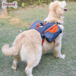 Çevre dostu köpek sırt çantası demeti basit güzel Pet eyer çantası seyahat için naylon kumaş köpük dolgu ile sahip - Product Image 5