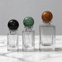 Flacons de parfum et de mascara en verre clair mat, carrés, sérigraphiés, personnalisés, de 30 ml, 50 ml, 100 ml, avec pompe pulvérisatrice