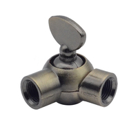 Petit joint de direction universel à double passage pour lampe de direction, accessoires d'éclairage pour lampe à poser en bronze antique