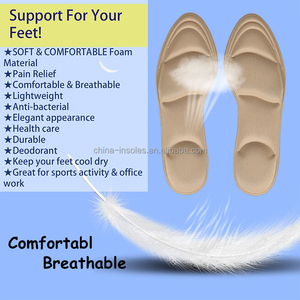 Campione gratuito personalizzato assorbimento degli urti fascite <span class=keywords><strong>plantare</strong></span> solette per scarpe soletta in schiuma di spugna 4D con tacco alto da donna - Product Image 3