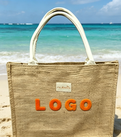 Sac en lin élégant avec logo personnalisé, motif écologique, grande capacité, sac en jute, sac de shopping, parfait pour les mariages et les cadeaux