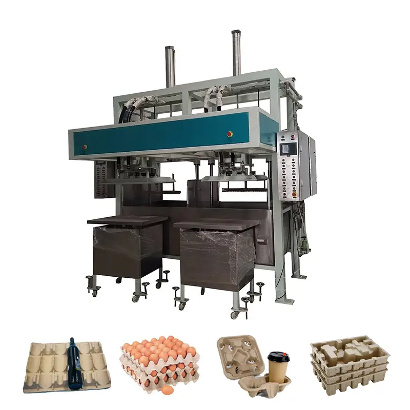 Macchina per la produzione di vassoio per uova in carta semi automatico