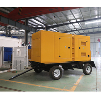 Générateur diesel silencieux de type remorque COMLER 250 kW-300 kW, groupe électrogène mobile résistant aux intempéries avec AMF pour les hôpitaux et les hôtels