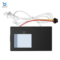 Interrupteur tactile pour miroir de salle de bain DC12V à commande manuelle, interrupteur tactile LED monochrome à balayage manuel