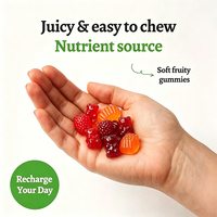 Gummies aux champignons véganes et purs, à base de plantes, saines, 10-en-1, avec logo personnalisé, formule sur mesure, prix d'usine en gros
