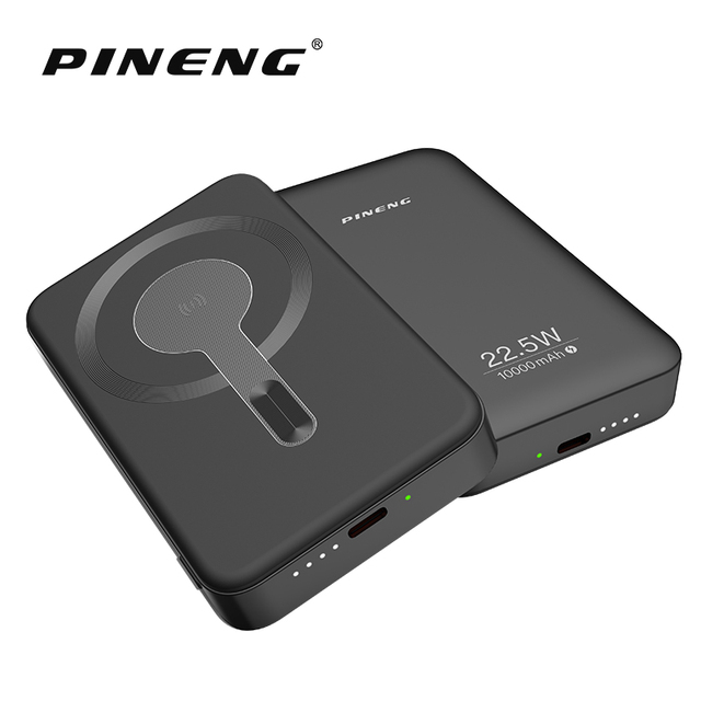 OEM Acceptable Magnetic Ultra Slim Wireless High Capacity 10000 Mah Li-Polymer Battery 22.5W Fast Charging Portable Outdoor Use