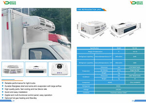יחידת קירור למשאית YIDE YD-318 מונעת על ידי מנוע, מתח DC 12V 24V, התקנה קדמית, מקפיא -18C לתא מטען של ≤10m³ - Product Image 1