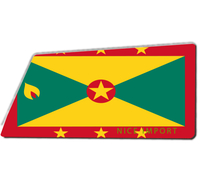 Tapis de sol d'entrée intérieur/extérieur à motif drapeau de la Dominique, tapis de bienvenue à profil bas pour entrée et patio