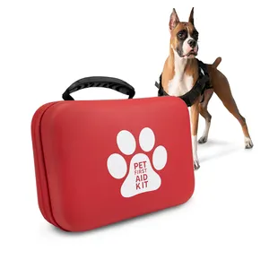 OEM PU Custom Adventure Medical Pet EVA First Aid Kit For Dogs And Cats First-Aid Emergency Kit Dog With CE Certificates Support