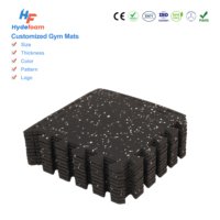 Tapis de sol de gym Hydefoam extra épais antidérapants, haute densité, antichoc pour les zones de fitness et de musculation intensives