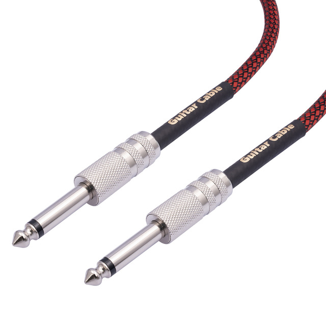 Instrument Cables  Electric Guitar Cord 1/4 Inch Straight  6.35mm TS Mono Plug  Connect Cable for Guitar Bass Drum Audio Device