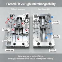 Kit de châssis de robot industriel humanoïde, pièces de bras de robot, usinage CNC 5 axes, électroérosion à fil, acier inoxydable, aluminium
