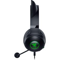 Audífonos para Juegos Razer Kraken Kitty V2 con Cable, RGB, Sonido Envolvente 7.1, Orejas de Gato, Iluminación Reactiva a la Transmisión, Controladores TriForce de 40 mm