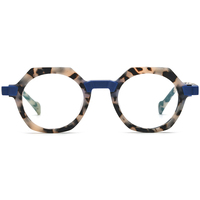 Monture de lunettes Borregls en acétate mat pour femme, de marque, design octogonal, lunettes rétro polygonales, lunettes optiques homme 19234