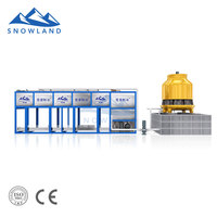 Machine de fabrication de blocs de glace de 10 tonnes par jour, 50 kg, à refroidissement direct industriel, avec compresseur, pompe à eau et engrenages, à économie d'énergie