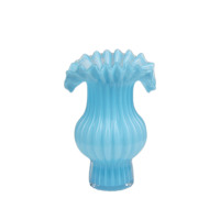 Vase en verre d'art médiéval rétro moderne, vase de table transparent durable pour l'arrangement floral, décoration de salon et de salle à manger