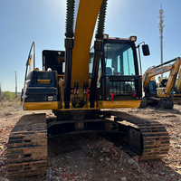 Excavatrice sur chenilles hydraulique d'occasion importée, modèle 2022, 24 tonnes, avec moteur, truelle compacte à chaîne et truelle vibrante